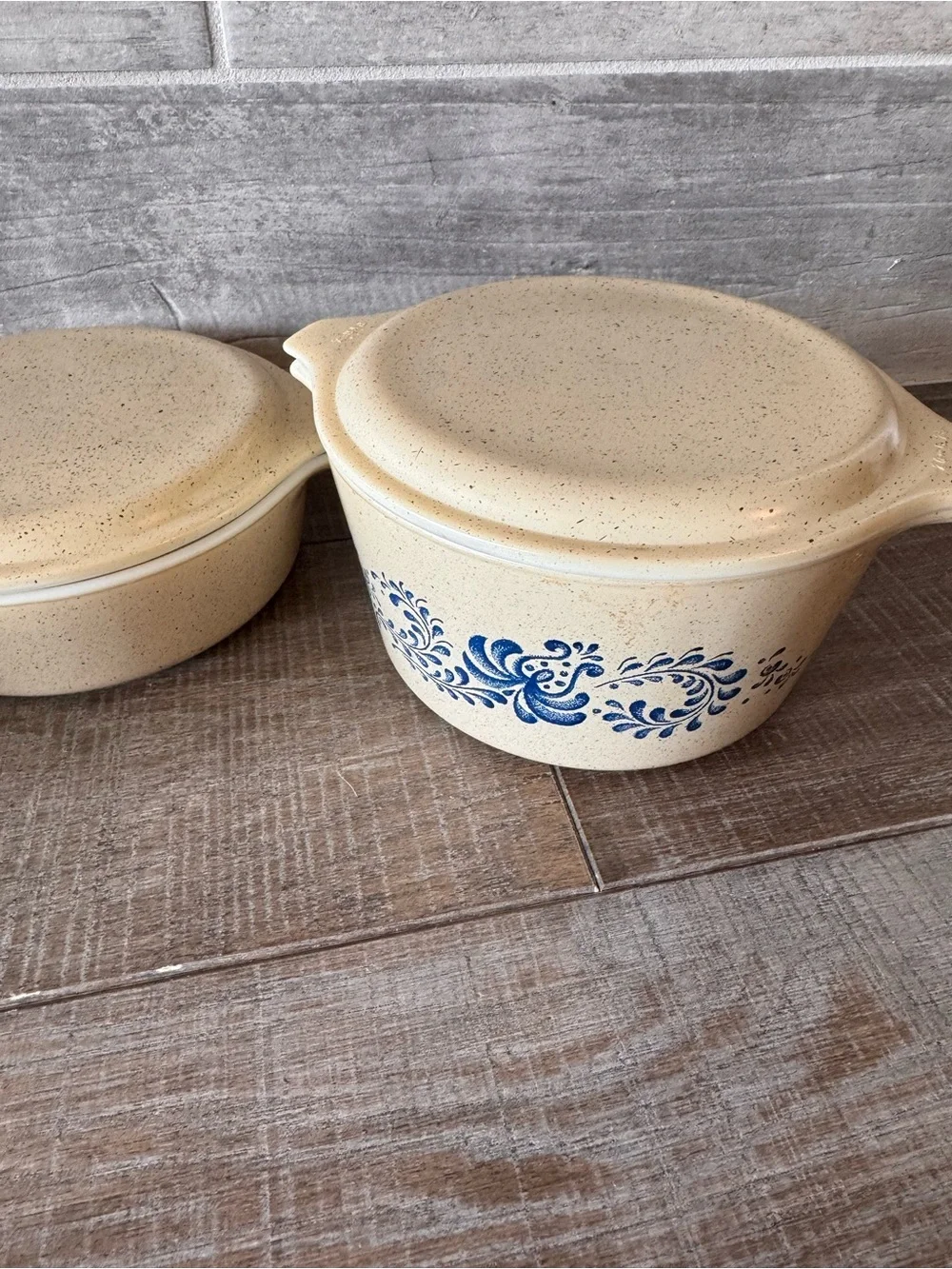 Vintage Pyrex Homestead Casserole Dish #471/#472 And #473 With Lid (6pcs)